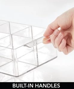 mDesign Plastic Tea Storage Organizer Caddy Tote, 8 Sections -Kitchen Storage shop unnamed file 3261