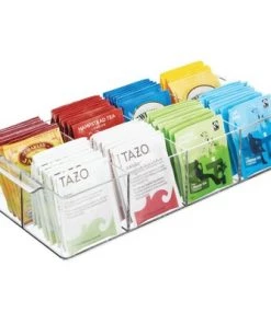 mDesign Plastic Tea Storage Organizer Caddy Tote, 8 Sections -Kitchen Storage shop unnamed file 3263