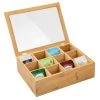 mDesign Bamboo Tea Storage Organizer Box, Lid - Natural Wood 1 mDesign Bamboo Tea Storage Organizer Box, Lid - Natural Wood -Kitchen Storage shop unnamed file 3273
