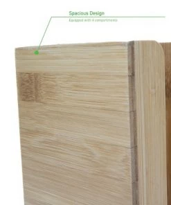Kitchen Storage shop 34 Mind Reader 4-Section Bamboo Storage Organizer