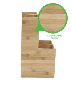 Mind Reader 4-Section Bamboo Storage Organizer 10 Mind Reader 4-Section Bamboo Storage Organizer -Kitchen Storage shop unnamed file 3284