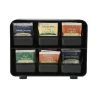Mind Reader 6 Drawer Tea Bag Holder, Black -Kitchen Storage shop unnamed file 3293