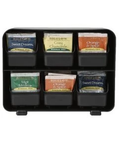 Kitchen Storage shop 28 Mind Reader 6 Drawer Tea Bag Holder, Black
