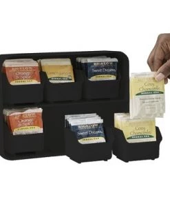 Mind Reader 6 Drawer Tea Bag Holder, Black -Kitchen Storage shop unnamed file 3295