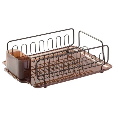 IDESIGN InterDesign Forma Lupe Steel Dish Drainer Bronze 10 IDESIGN InterDesign Forma Lupe Steel Dish Drainer Bronze - Image 8
