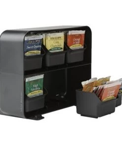 Mind Reader 6 Drawer Tea Bag Holder, Black -Kitchen Storage shop unnamed file 3300
