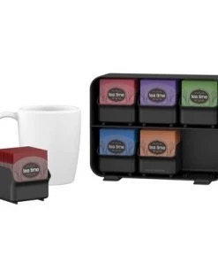 Mind Reader 6 Drawer Tea Bag Holder, Black -Kitchen Storage shop unnamed file 3301
