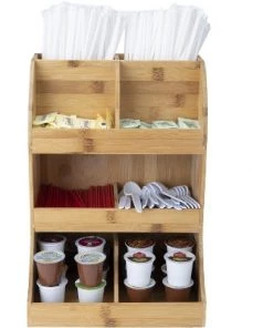 Kitchen Storage shop 26 Mind Reader 8-Section Bamboo Organizer