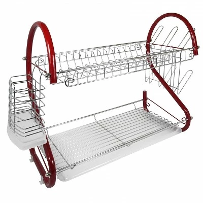Better Chef 16-Inch 2-Tier Chrome Plated Dishrack 7 Better Chef 16-Inch 2-Tier Chrome Plated Dishrack - Image 5