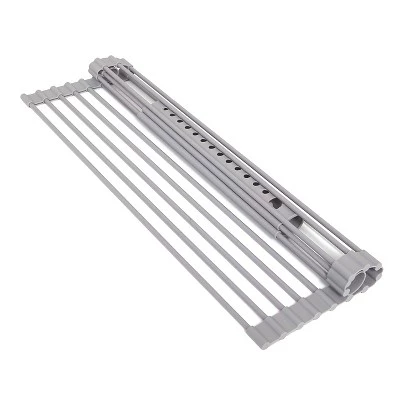 The Lakeside Collection Lakeside Gray Roll-Up Silicone Over the Sink Dish Rack - Multifunction Kitchen Utensil 3 The Lakeside Collection Lakeside Gray Roll-Up Silicone Over the Sink Dish Rack - Multifunction Kitchen Utensil