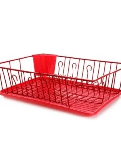 MegaChef Mega Chef White Dish Rack -Kitchen Storage shop unnamed file 356