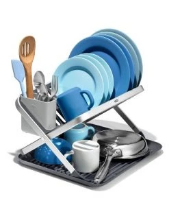 OXO Compact Folding Dish Rack -Kitchen Storage shop unnamed file 362