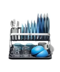 OXO Compact Folding Dish Rack -Kitchen Storage shop unnamed file 364