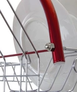 MegaChef 16 Inch Two Shelf Dish Rack in Red 17 MegaChef 16 Inch Two Shelf Dish Rack in Red -Kitchen Storage shop unnamed file 377