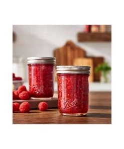 Ball Pint 16oz 12pk Glass Wide Mouth Mason Jars with Lids and Bands, for Canning or Drinkware