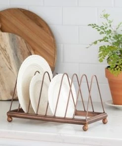 Park Hill Collection Copper Finish Metal Dish Rack