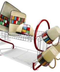 Better Chef 2-Tier 22 in. Chrome Plated Dish Rack -Kitchen Storage shop unnamed file 394