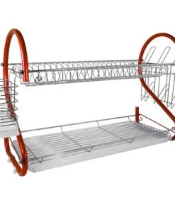 Better Chef 2-Tier 22 in. Chrome Plated Dish Rack -Kitchen Storage shop unnamed file 396