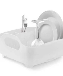 Plastic Dish Rack Tub White - Umbra -Kitchen Storage shop unnamed file 423