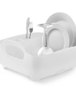 Plastic Dish Rack Tub White - Umbra -Kitchen Storage shop unnamed file 426