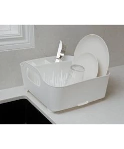 Plastic Dish Rack Tub White - Umbra -Kitchen Storage shop unnamed file 429