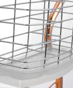 Better Chef 2-Tier 22 in. Chrome Plated Dish Rack in Copper