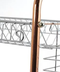 Better Chef 2-Tier 22 in. Chrome Plated Dish Rack in Copper -Kitchen Storage shop unnamed file 439