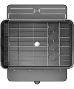 simplehuman Stainless Steel Frame Dish Rack Large Gray -Kitchen Storage shop unnamed file 443