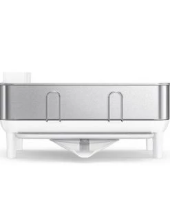 simplehuman Compact Steel Frame Dish Rack White Stainless Steel -Kitchen Storage shop unnamed file 453