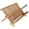 Juvale 2 Tier Bamboo Drying Dish Rack for Kitchen, Collapsible and Compact (13 x 18 x 9.8 in) -Kitchen Storage shop unnamed file 474