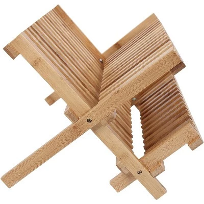 Juvale 2 Tier Bamboo Drying Dish Rack for Kitchen, Collapsible and Compact (13 x 18 x 9.8 in) 3 Juvale 2 Tier Bamboo Drying Dish Rack for Kitchen, Collapsible and Compact (13 x 18 x 9.8 in) - Image 2