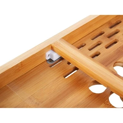 Juvale 2 Tier Bamboo Drying Dish Rack for Kitchen, Collapsible and Compact (13 x 18 x 9.8 in) 6 Juvale 2 Tier Bamboo Drying Dish Rack for Kitchen, Collapsible and Compact (13 x 18 x 9.8 in) - Image 5