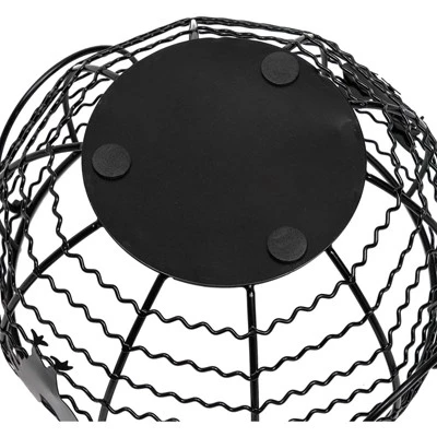 Juvale Wire Egg Basket, Farmhouse Kitchen Organizer (Black, 8.2 x 8.2 x 4.9 In) 6 Juvale Wire Egg Basket, Farmhouse Kitchen Organizer (Black, 8.2 x 8.2 x 4.9 In) - Image 4