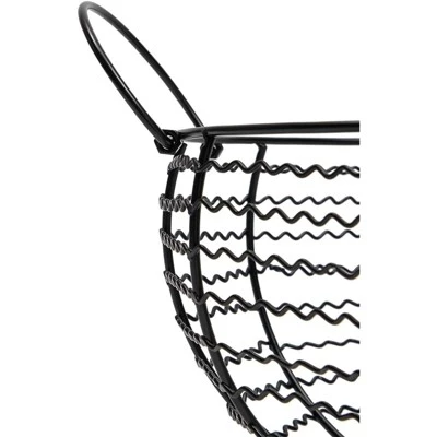 Juvale Wire Egg Basket, Farmhouse Kitchen Organizer (Black, 8.2 x 8.2 x 4.9 In) 8 Juvale Wire Egg Basket, Farmhouse Kitchen Organizer (Black, 8.2 x 8.2 x 4.9 In) - Image 6
