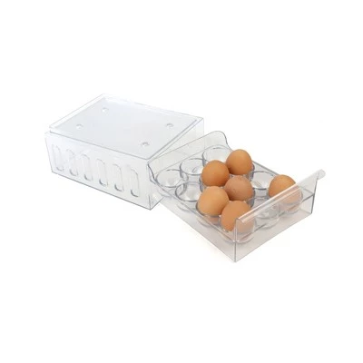 Mind Reader 12 Count (One Dozen) Egg Holder Refrigerator Storage Container, Clear 5 Mind Reader 12 Count (One Dozen) Egg Holder Refrigerator Storage Container, Clear - Image 3