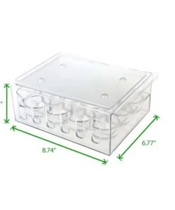 Mind Reader 12 Count (One Dozen) Egg Holder Refrigerator Storage Container, Clear 15 Mind Reader 12 Count (One Dozen) Egg Holder Refrigerator Storage Container, Clear -Kitchen Storage shop unnamed file 549