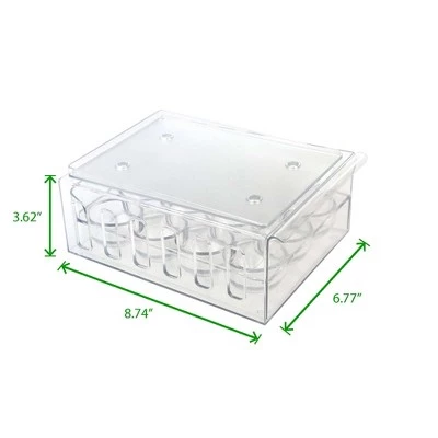 Mind Reader 12 Count (One Dozen) Egg Holder Refrigerator Storage Container, Clear 9 Mind Reader 12 Count (One Dozen) Egg Holder Refrigerator Storage Container, Clear - Image 7