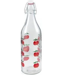 BigKitchen 12" Glass Apple Beverage Bottle -Kitchen Storage shop unnamed file 58