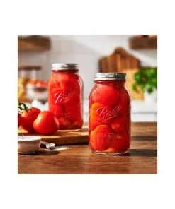 Ball Quart 32oz 12pk Glass Wide Mouth Mason Jars with Lids and Bands, for Canning or Drinkware