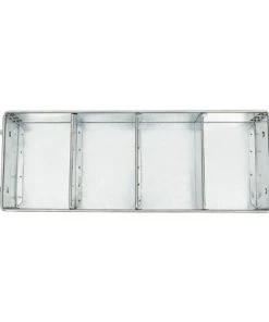 Farmlyn Creek Farmhouse Rustic Silverware Utensil Holder for Parties, Galvanized Metal Kitchen Flatware Caddy, 5 x 16.5 -Kitchen Storage shop unnamed file 620