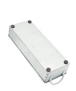 Farmlyn Creek Farmhouse Rustic Silverware Utensil Holder for Parties, Galvanized Metal Kitchen Flatware Caddy, 5 x 16.5 -Kitchen Storage shop unnamed file 621