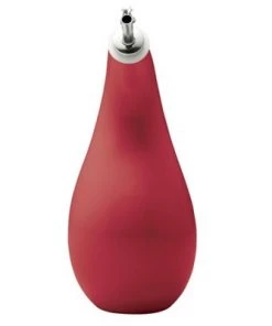 Rachael Ray 24oz Stoneware Extra Virgin Olive Oil Dispenser Bottle Red