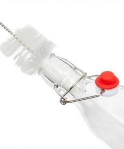 Juvale 6 Pack Swing Top Glass Bottles with Flip Top & Cleaning Brush for Kombucha, Beverages, Oil, Clear, 8 Oz -Kitchen Storage shop unnamed file 678