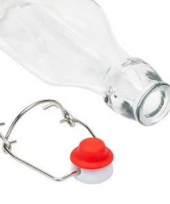 Juvale 6 Pack Swing Top Glass Bottles with Flip Top & Cleaning Brush for Kombucha, Beverages, Oil, Clear, 8 Oz -Kitchen Storage shop unnamed file 679