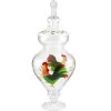 Home Essentials Sorrento Glass Hand Painted Rooster Apothecary Jar -Kitchen Storage shop unnamed file 69