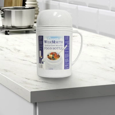 Brentwood 1.2 Liter Wide Foam Glass Vacuum Insulated Food Thermos 4 Brentwood 1.2 Liter Wide Foam Glass Vacuum Insulated Food Thermos - Image 2