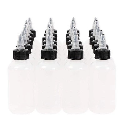 Juvale 24-Pack Boston Round Plastic Squeeze Bottle 4 Oz with Black Twist Cap for Sauces, Condiments, Arts & Crafts, White, 1.8"x5.3" 6 Juvale 24-Pack Boston Round Plastic Squeeze Bottle 4 Oz with Black Twist Cap for Sauces, Condiments, Arts & Crafts, White, 1.8"x5.3" - Image 4