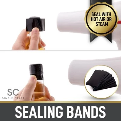 Simple Craft Hot Sauce Glass Bottles - 24 Piece 5 oz Leak Proof Small Hot Sauce Bottle With Shrink Bands and Caps 5 Simple Craft Hot Sauce Glass Bottles - 24 Piece 5 oz Leak Proof Small Hot Sauce Bottle With Shrink Bands and Caps - Image 3