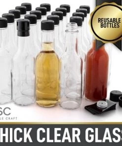 Simple Craft Hot Sauce Glass Bottles - 24 Piece 5 oz Leak Proof Small Hot Sauce Bottle With Shrink Bands and Caps 11 Simple Craft Hot Sauce Glass Bottles - 24 Piece 5 oz Leak Proof Small Hot Sauce Bottle With Shrink Bands and Caps -Kitchen Storage shop unnamed file 732