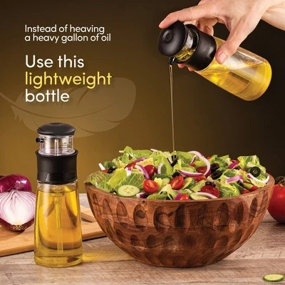 Belwares Oil Measure Dispenser Bottle, Press and Measure Oil Dispenser 2 bottle, 400 ML 5 Belwares Oil Measure Dispenser Bottle, Press and Measure Oil Dispenser 2 bottle, 400 ML - Image 3